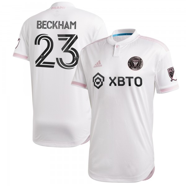 David Beckham Inter Miami CF adidas 2020 Primary Authentic Jersey - White