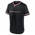 Inter Miami CF Fanatics Branded Ultimate Player Baseball Jersey - Black/Pink