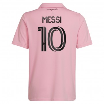 Lionel Messi Inter Miami CF adidas Youth 2023 The Heart Beat Kit Replica Jersey - Pink