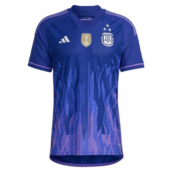 Argentina Three Stars Jersey Away Player Version World Cup 2022