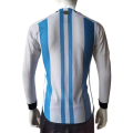 Argentina Long Sleeve Jersey Home Player Version World Cup 2022