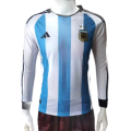 Argentina Long Sleeve Jersey Home Player Version World Cup 2022