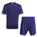 Argentina Three Stars Jersey Away Kit(Jersey+Shorts) Replica 2022