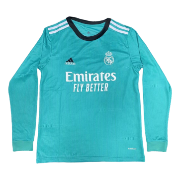 Real Madrid   Soccer Jersey Long Sleeve Third Away Replica  2021/22