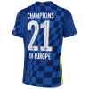 Chelsea Soccer Jersey CHAMPIONS OF EUROPE Home Replica 2021/22