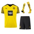 Borussia Dortmund Soccer Jersey Home Whole Kit (Jersey+Short+Socks) Replica 2021/22