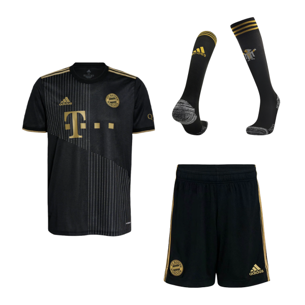 Bayern Munich Soccer Jersey Away Whole Kit (Jersey+Short+Socks) Replica 2021/22