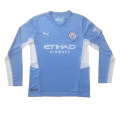 Manchester City Soccer Jersey Home Long Sleeve Replica 2021/22