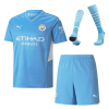 Manchester City Soccer Jersey Home Whole Kit(Jersey+Short+Socks) Replica 2021/22