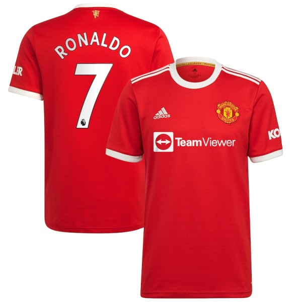 Premier League Manchester United RONALDO #7 Soccer Jersey Home Replica 2021/22