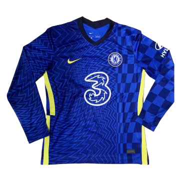 Chelsea Soccer Jersey Long Sleeve Home Replica 2021/22