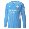 Manchester City Soccer Jersey Home Long Sleeve Replica 2021/22