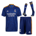 Real Madrid Soccer Jersey Away  Whole Kit(Jersey+Short+Socks) Replica 2021/22