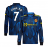 Premier League Manchester United RONALDO #7 Soccer Jersey Long Sleeve Third Away Replica 2021/22