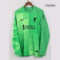 Liverpool Soccer Jersey Goalkeeper Long Sleeve Green Replica 2021/22