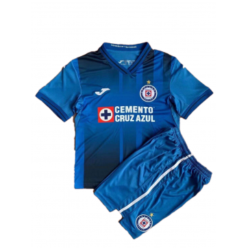 Cruz Azul Kid's Soccer Jersey Home Kit(Jersey+Shorts)  2021/22