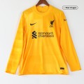 Liverpool Soccer Jersey Long Sleeve Goalkeeper Yellow Replica 2021/22