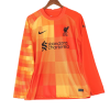 Liverpool Soccer Jersey Long Sleeve Goalkeeper Orange Replica 2021/22