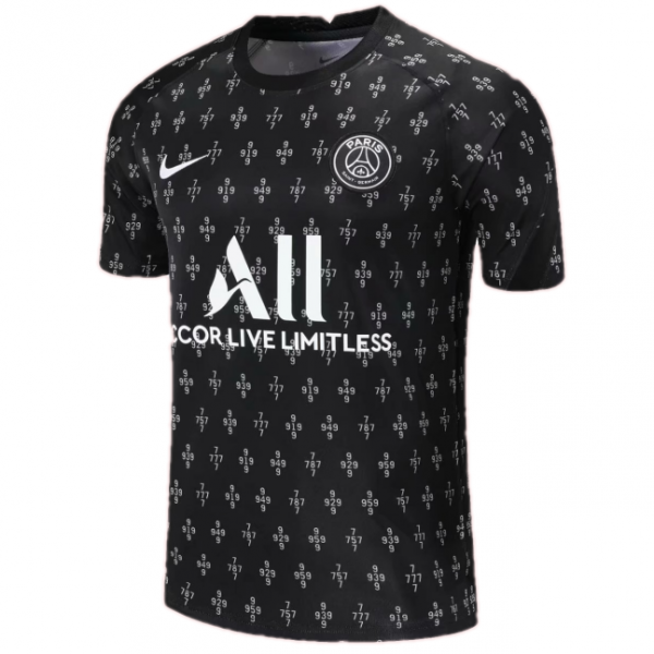 PSG Soccer Jersey Training Black Replica 2021/22