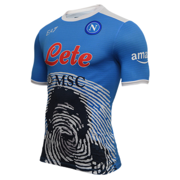 Napoli Soccer Jersey Maradona Ltd Edition Sky Blue Replica 2021/22