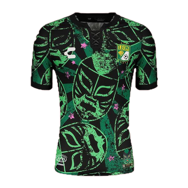 Club León X Lucha Libre AAA Soccer Jersey Third Away Charly Special Edition Replica 2021/22