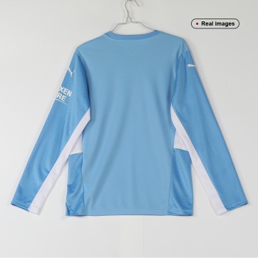 Manchester City Soccer Jersey Home Long Sleeve Replica 2021/22