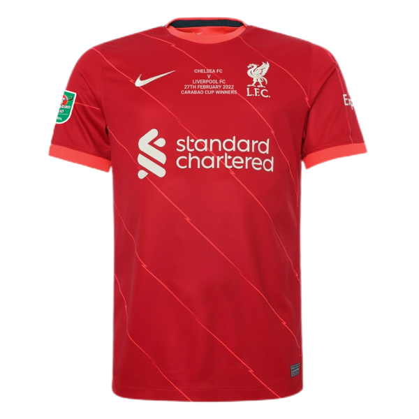 Liverpool Soccer Jersey Carabao Cup Final Home Replica 2021/22