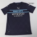 Manchester City Soccer Jersey Third Away (Player Version) 2021/22