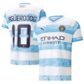 Manchester City Soccer Jersey AGÜEROOOO #10 "93:20 Anniversary Pre-Match" Replica 2021/22