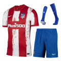 Atletico Madrid Soccer Jersey Home Kit(Jersey+Short+Socks) Replica 2021/22