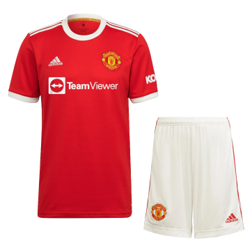 Manchester United Soccer Jersey Home Kit(Jersey+Short) Replica 2021/22