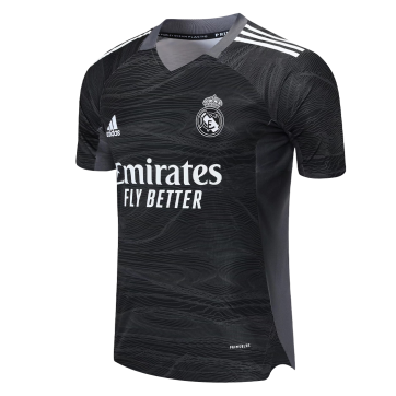 Real Madrid Soccer Jersey Goalkeeper Black Replica 2021/22