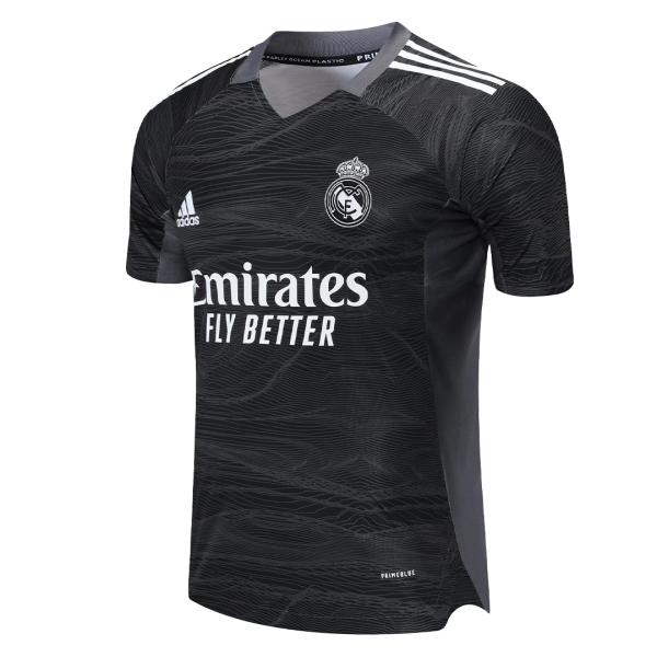 Real Madrid Soccer Jersey Goalkeeper Black Replica 2021/22