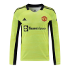 Manchester United Soccer Jersey Goalkeeper Long Sleeve Green Replica 2021/22