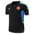 Manchester United Training Soccer Jersey Kit(Jersey+Shorts) 2021/22-Black