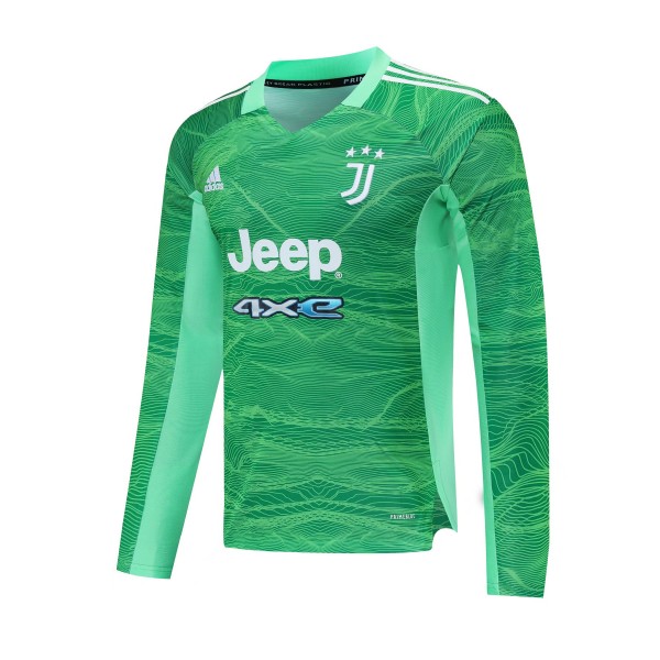 Juventus Soccer Jersey Goalkeeper Long Sleeve Green Replica 2021/22