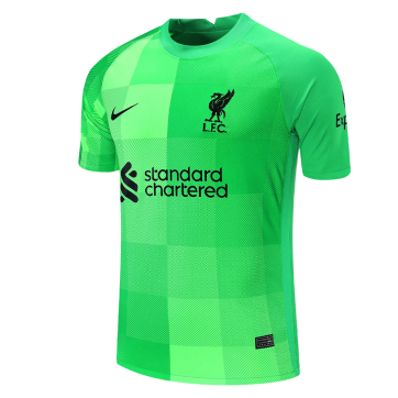 Liverpool Soccer Jersey Goalkeeper Green Replica 2021/22