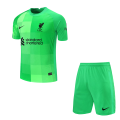 Liverpool Soccer Jersey Goalkeeper Green Kit(Jersey+Short) Replica 2022