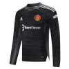 Manchester United Soccer Jersey Goalkeeper Long Sleeve Black Replica 2021/22