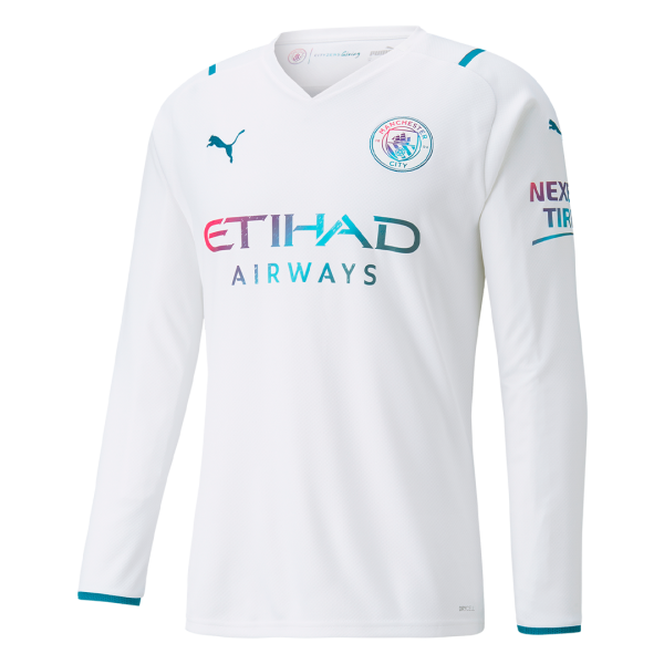 Manchester City Soccer Jersey Long Sleeve Away Replica 2021/22