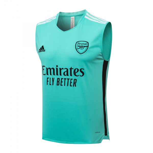 Arsenal Cyan Training Vest 2021/22