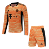 Bayern Munich Soccer Jersey Goalkeeper Long Sleeve  Kit (Jersey+Short) Replica 2021/22