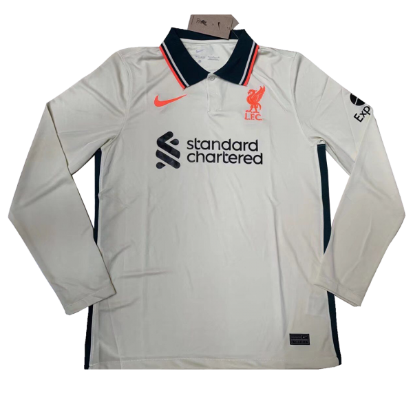 Liverpool Soccer Jersey Long Sleeve Away Replica  2021/22