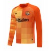 Barcelona Soccer Jersey Goalkeeper Long Sleeve Orange Replica 2021/22