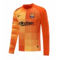 Barcelona Soccer Jersey Goalkeeper Long Sleeve Orange Replica 2021/22