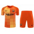 Barcelona Soccer Jersey Goalkeeper Kit(Jersey+Short) Orange Replica 2021/22