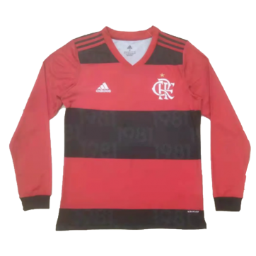 Flamengo Soccer Jersey Home Long Sleeve Replica 2021/22