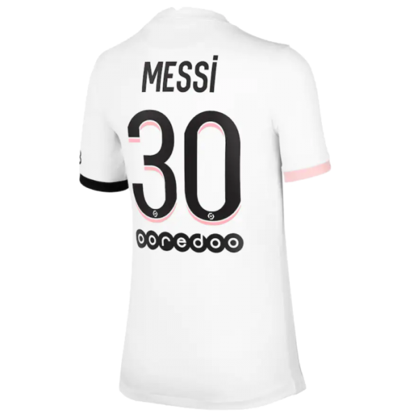 Ligue 1 PSG Soccer Jersey Away Messi #30 (Player Version) 2021/22