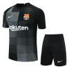 Barcelona Soccer Jersey Goalkeeper Kit(Jersey+Short) Black 2021/22