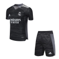 Real Madrid Soccer Jersey Goalkeeper Black Kit(Jersey+Short) 2021/22